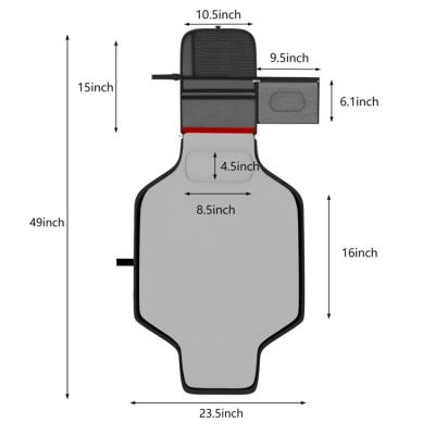 China Water Resistant Baby Diaper Protective Liners Travel Portable Waterproof Diaper Changing Mat With Multiple Storage Space for sale