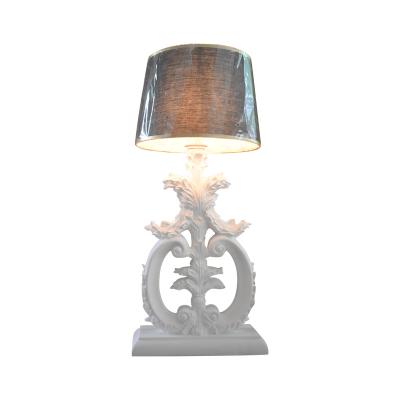 China Farmhouse TD06 Retro carved LED desk lamp American bedroom bedside lamp restaurant study residential plaster lamp for sale