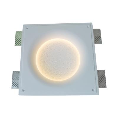 China Scandinavian KD12 220W LED light square panel light panel shell gypsum lamp 6 w.8w.9w living room for sale