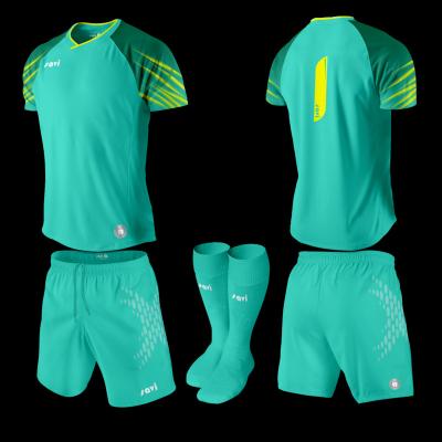 China Quick-drying sublimation goalie jersey football goalie kits for sale