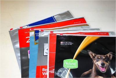 China Eco Friendly Plastic Zipper Slider Bags Dry Pet Food Packaging for sale