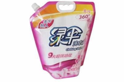 China Plastic Liquid Spout Bags Stand Up Pouch With Spout Packaging for sale