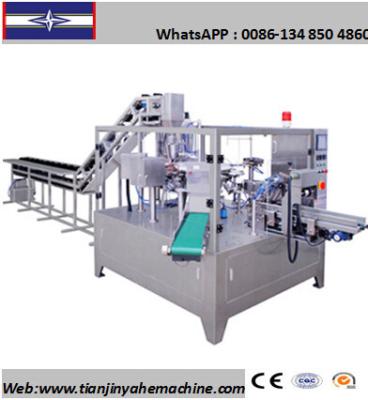 China Stainless Steel Made Speical Liquid and Thick Liquid Pouch Rotary Packing Machine Unit for sale