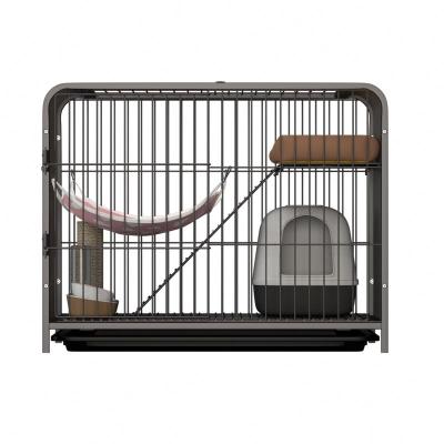 China Large Galvanized Multistage Viable Metal Cat Cage Carriers for sale