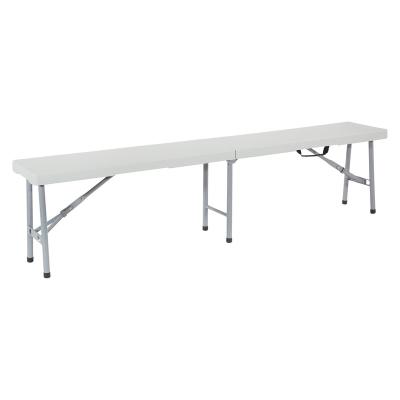 China Factory Price 6ft HDPE Easy Carry Outdoor Heavy Duty Portable Plastic Folding Bench 6FT for sale