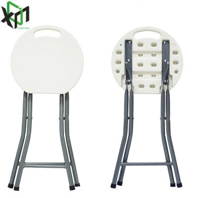 China Logo White 33CM Folding Custom Chair Factory Portable Folding Stool for sale