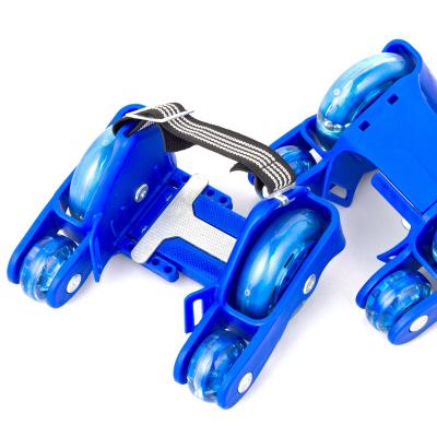 China PP+steel Factory Sale Snap Roller Skates With Training Wheels Street Gliders Two Wheel Heel Glider Street Skating Glider for sale