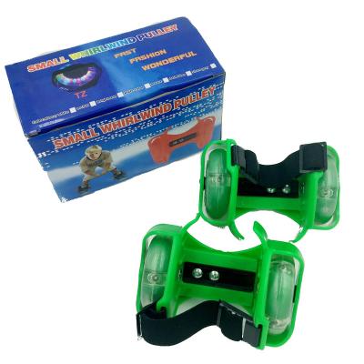 China Wheel Shoes Ignition Roller Skates Plastic Durable Adjustable Turn Signal Roller For Kids Street Gliders for sale