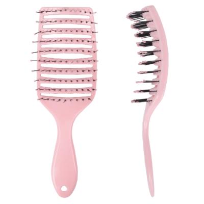 China Waterproof OEM Squirt Massager Quick Brush Hot Air Drying Duct Body Pink Customized Hair Wave Brush for sale