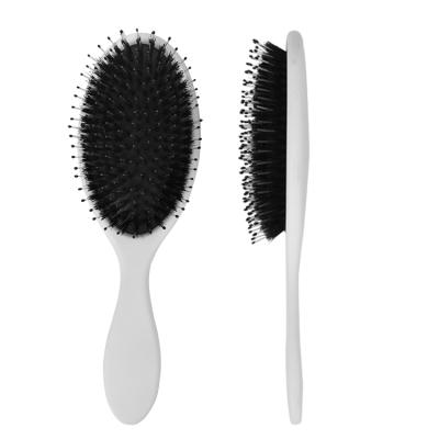 China 4g Wholesale Private Label Anti Static Blend Soft Nylon And Boar Bristle Hair Massage Brush for sale