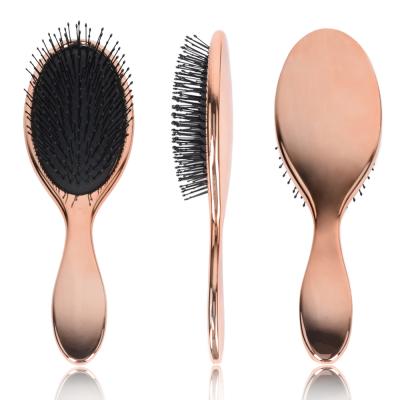 China Wet Hair Brush Massage Cushion Cushion Gold Hair Electroplating Wet Hair Brush for sale