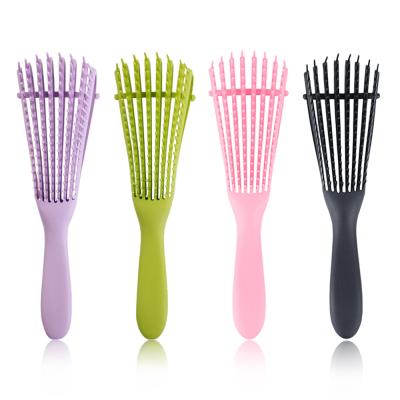 China Palette Hair Styling Products Wave Detangling Hair Brush Beauty Salon Custom Massage Extension Scrape Comb Curly Detangler Hair for sale