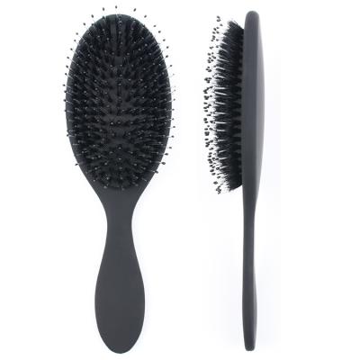 China Home Manufacturers Supply Hot Sale OEM Amazon Boar Bristle Classic White Nylon Oval Head Wet Hair Paddle Brush For Woman for sale