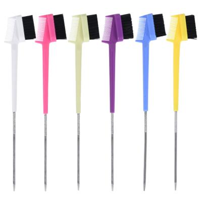 China Unique double care beauty salon home fan brush shape metal tail edge main brush for sale