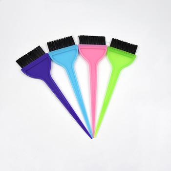 China Factory Wholesale Cheap Custom Logo Women Plastic Flat Pocket Dye Hair Brush Waterproof With Nylon Bristle for sale