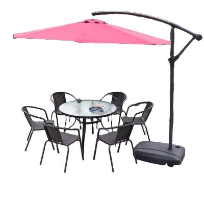 China Market Hot Selling Eco-freindly Amazon Restaurant Garden Furniture Patio Umbrella Outdoor Banana Sunshade Hanging Umbrella for sale