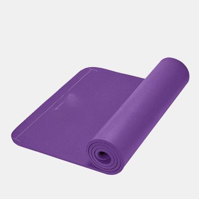 China Eco-Friendly NBR 8mm Factory Price Gym Workout Flooring Pilates Washable Non Slip NBR Exercise Fitness Tumble Yoga Gymnastics Mat for sale