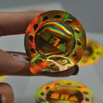 China 3d hologram custom sticker holographic security label for sale