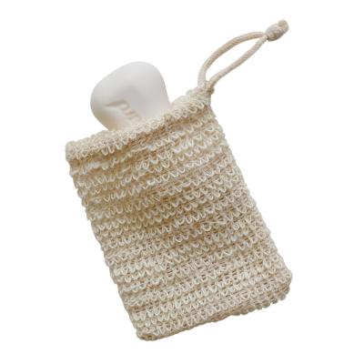 China All 2021 New Natural Canvas Drawstring Net Soap Bag Foaming Foaming Protective Net for sale