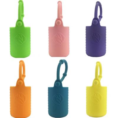 China Eco-friendly Silicone Sleeve Perfume Essential Oil Hot Selling Bottle Carrying Silicone for sale