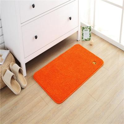 China Environmental Friendly Solid Color Anti Slip Floor Mat For Living Room Absorption Floor Cover 2X3ft Bathroom Decor Outdoor Door Mat for sale