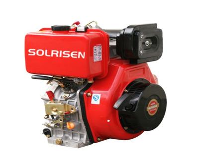 China SOLRISEN DIESEL ENGINE SR195F four stroke air cooled single cylinder diesel engine recoil start for sale