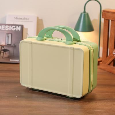 China OEM Solid Color Candy Color Suitcase Small Wind Companion Fairy Gift Box Hand Washable, Mini Travel Case Suitcase, ABS Cosmetic Box for sale