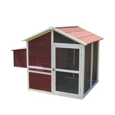 China Easy Viable Clean Waterproof Wooden Chicken Cage With Laying Box for sale