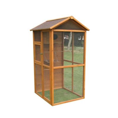 China Large Breathable Wooden Birdcage Bird Feeder House for sale