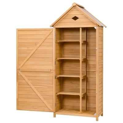 China Modern Wooden Arrow Thrown Single Door Garden Cabinets Storage Home for sale