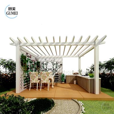 中国 Waterproof Aluminum Pergola Grape Trellis Gazebo Restaurants, Hotels 販売のため