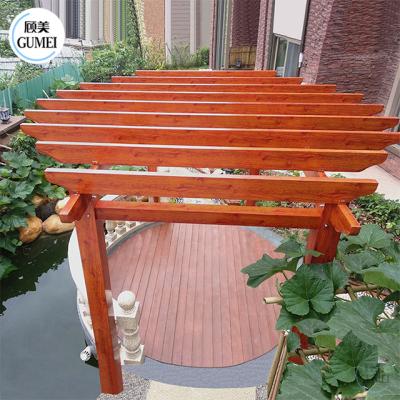 中国 Factory Price Wood Like Durable Outdoor Aluminum Alloy Garden Pergola Trellis 販売のため