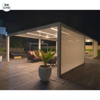 Китай Easily Assembled Louvered Roof Pergola Aluminium Outdoor Motorized Waterproof Pergolas Sunshade продается