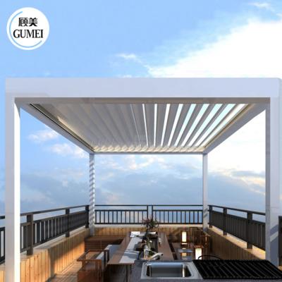 Китай Backyard Pergola Louvered Roof Pergola Automatic Waterproof Gazebo Garden Motorized Aluminum Pergola продается