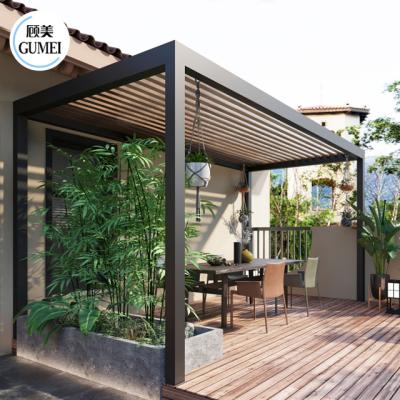 Китай Cheap Price Remote Control Aluminum Alloy Windproof Awning Gazebo Outdoor Pergola продается