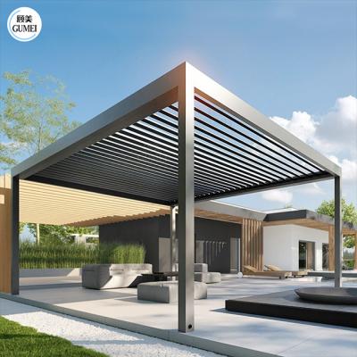 중국 Customized Adjustable Bioclimatic Gazebo Arches Arbours Pergolas Outdoor Louvered Pergola 판매용