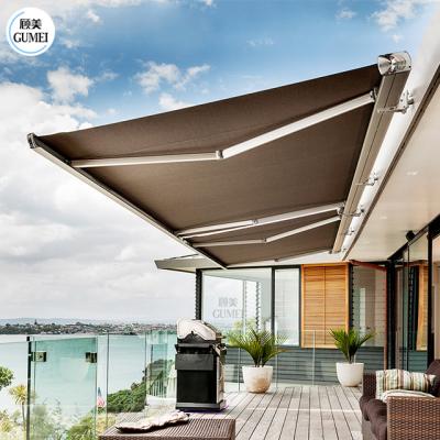 China Coffee Shop Restaurant Outdoor Sunshade Awning Outdoor Restaurant Retractable Awning for sale