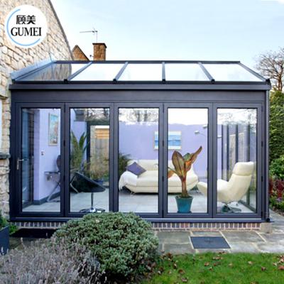 중국 Cheap Price Sun Room Aluminum Winter Garden Sunroom Glass House For Villa 판매용