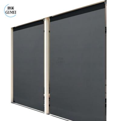 China Factory Price Garden Outdoor Motorized Zipper Track Screens Blinds Shade Roller Shutters Curtains for sale