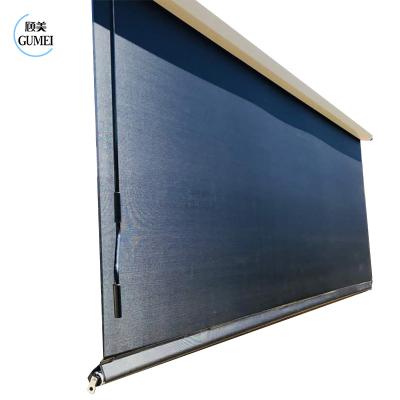 China Easily Assembled Aluminum Roller Blinds Outside Patio Blinds Motorised Zipper Roller Blind For Sun Shading for sale