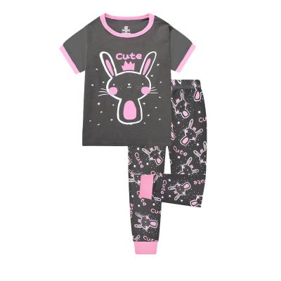 China 9-13 years large size girl sleeves breathable pajamas short long pants children spot style series kids pajamas wholesale for sale