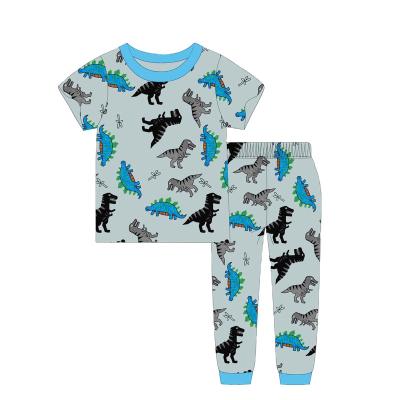 China Caluby Brand Summer Breathable 3-8 Years New Style Sleeve Pajamas Full Print Boy Short Series Children's Pants Wholesale for sale