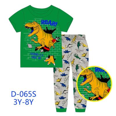 China CALUBY brand new breathable boys pajamas short sleeve pants 3-8Y set 3-8 years old wholesale style children's pajamas for sale