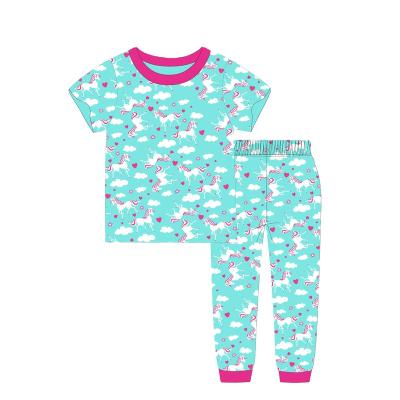 China Caluby Brand Summer Breathable 3-8 Years New Style Sleeve Pajamas Full Print Boy Short Series Children's Pants Wholesale for sale