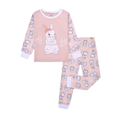 China 2021 New Breathable Caluby Brand New Style Pajamas Long Sleeves Stain Pajamas Style Wholesale Girl's Pants 9-13 Years Old for sale