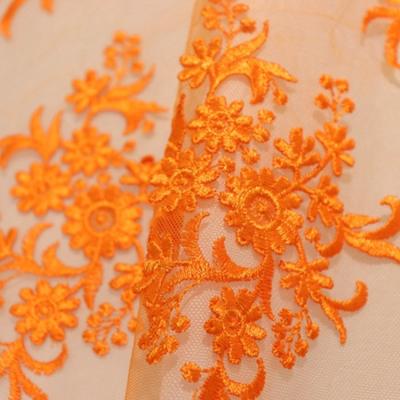 China Other Design 2021 New Colorful Flat Embroidery Beautiful Rope Sequin Lace Knitting Fabric For Women for sale