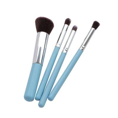 China Angular Blush Free Samples 4-Pack Portable Makeup Brushes for sale