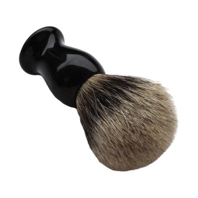 China Beauty Care Make Tools Free Samples 100% Animal Free Badger Shaving Brush With Black Wooden Handle For Men Wet Shave for sale