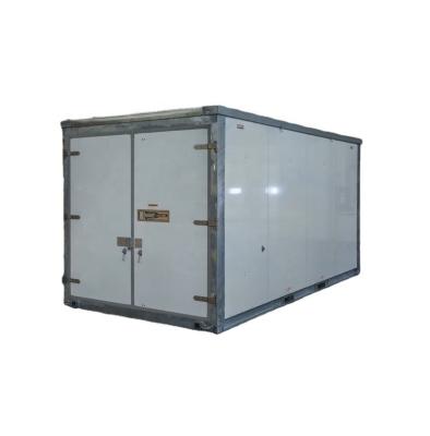 China Prefab Modern Steel Hardware Container Storage Self Assemble Stackable Insulated Portable Storage Collapsible Mobile Container for sale