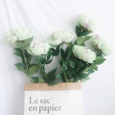 China Wholesale Ted Bakerpure Peony Bouquet of Artificial Flower Handmade Silk Flower Peonies Group Wedding Decoration for sale